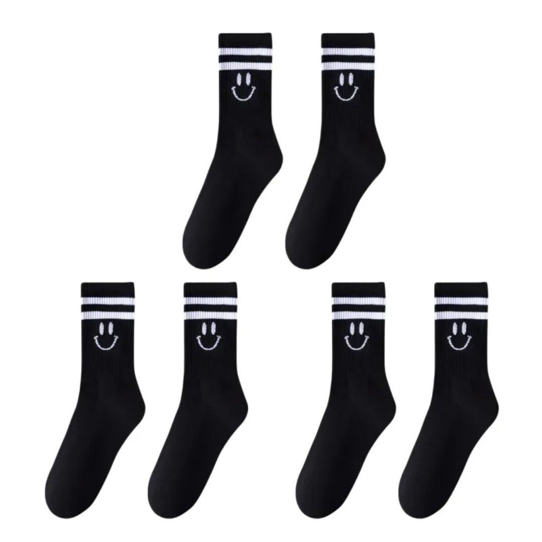 Kit Smile de Algodão – 3 pares de meias
