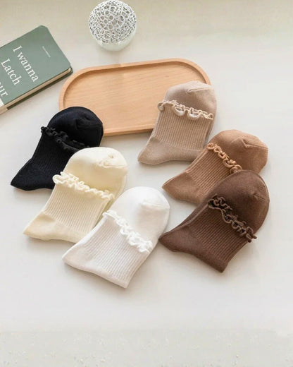 Kit Frufru de Algodão – 3 pares de meias